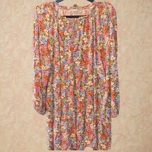JODIFL Floral Baby Doll Dress Balloon Sleeves Sz 2x